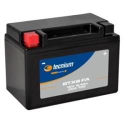 Batterie TECNIUM sans entretien activé usine - BTX9 FA
