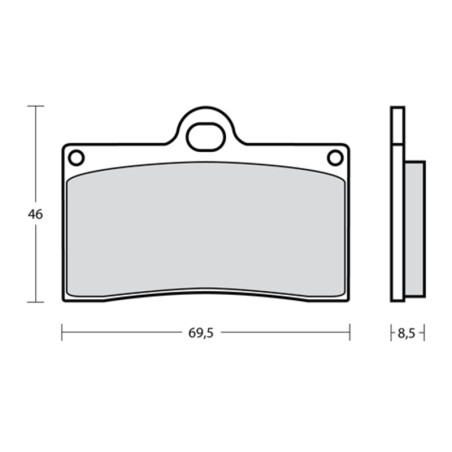 Plaquettes de frein BREMBO UPGRADE Type M538 Z10 - Racing