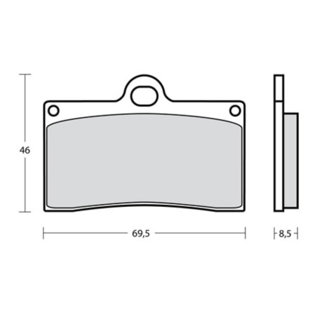 Plaquettes de frein BREMBO UPGRADE Type M538 Z04 - Racing