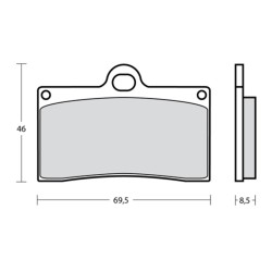 Plaquettes de frein BREMBO UPGRADE Type M538 Z03 - Endurance Racing