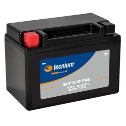 Batterie TECNIUM sans entretien activé usine - BTX9 FA